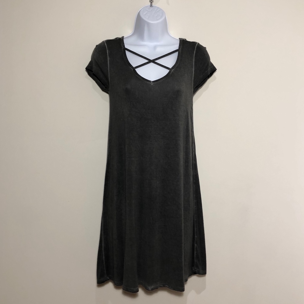 Cross Front T-Shirt Dress
